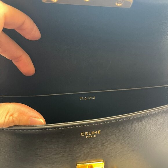 CELINE SHOULDER BAG CLAUDE IN SHINY CALFSKIN